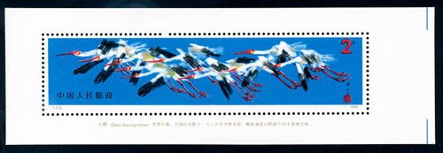 T110M 白鹤（小型张）邮票升值空间不俗